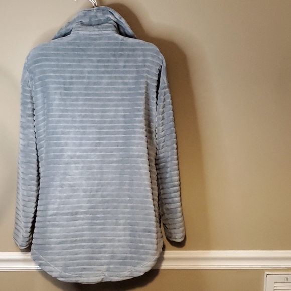 Soft Surroudings Soft Fleece Ribbed Pullover Sweater Size S - Picture 3 of 6